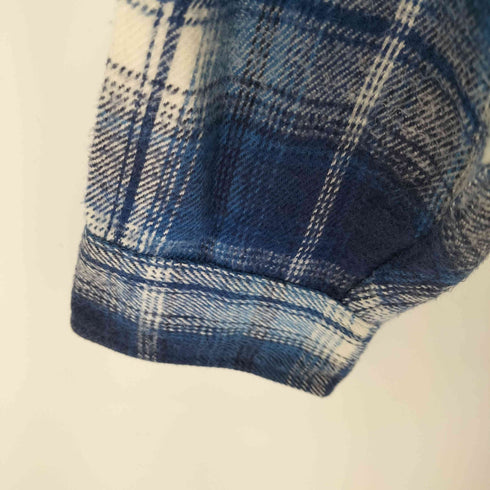 プレンティス Prentiss USA製 配色チェック コットンネルシャツ メンズ JPN:M